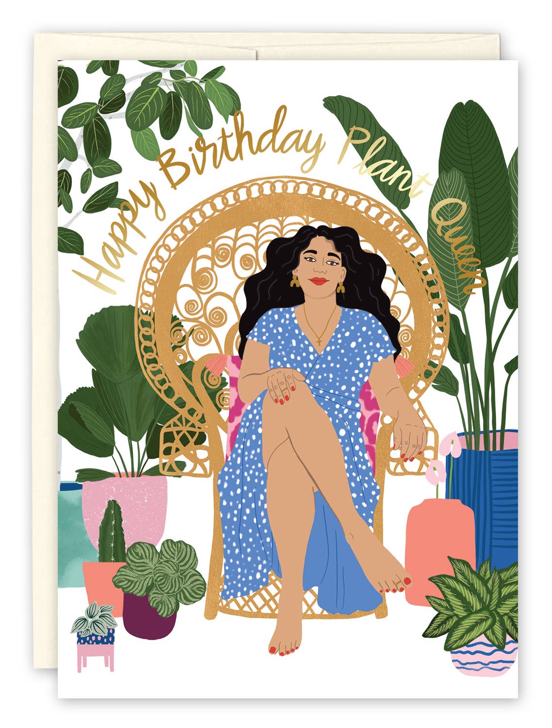 Black Joy Paper - Plant Queen Birthday Card
