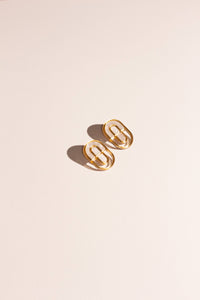 Moon-Seed - Devin No. 1 - Multicolor Gold Statement Stud Earrings