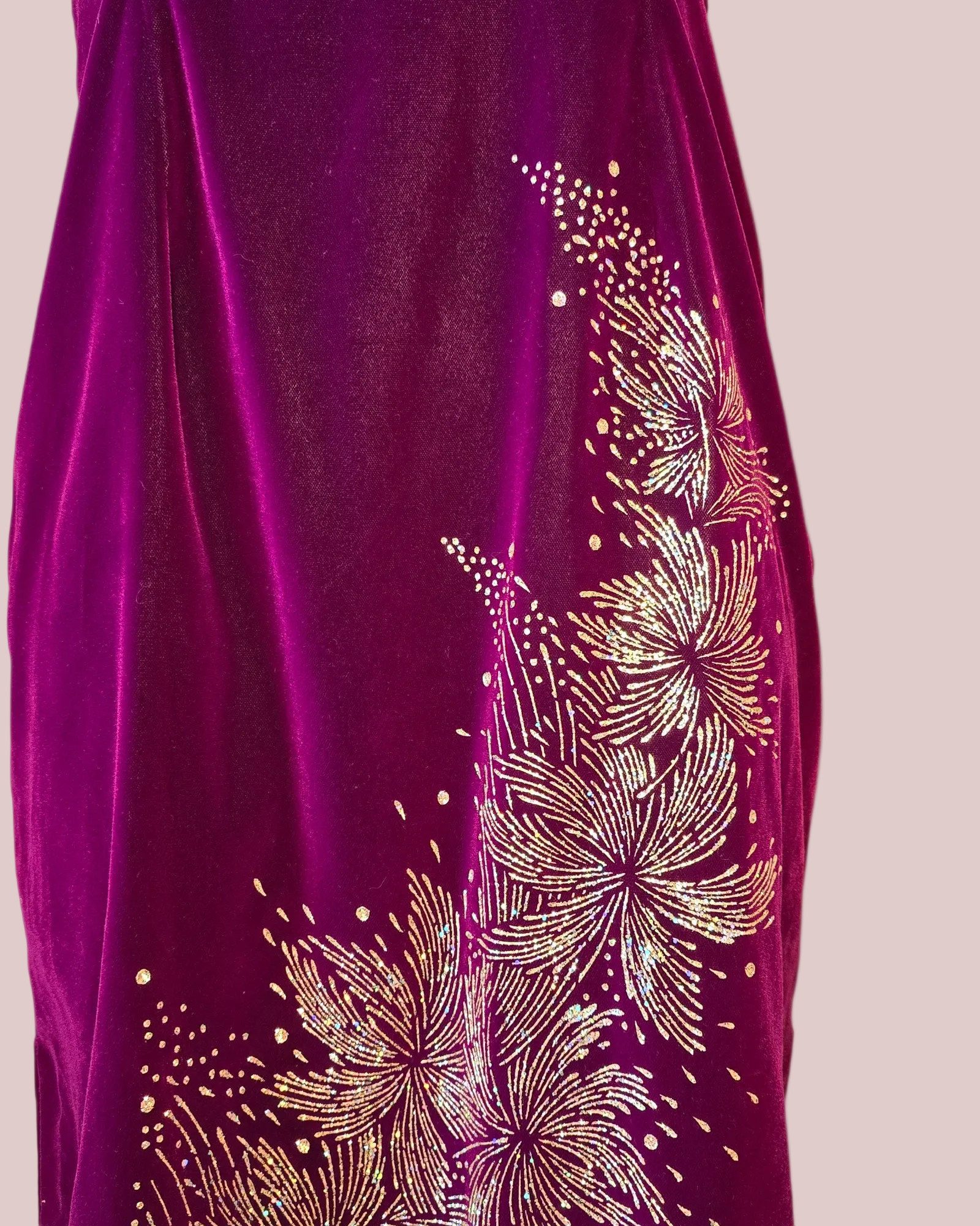 cheongsam maxi dress Violet Cheongsam Maxi Dress, Size Small – Liberated Roots Collection