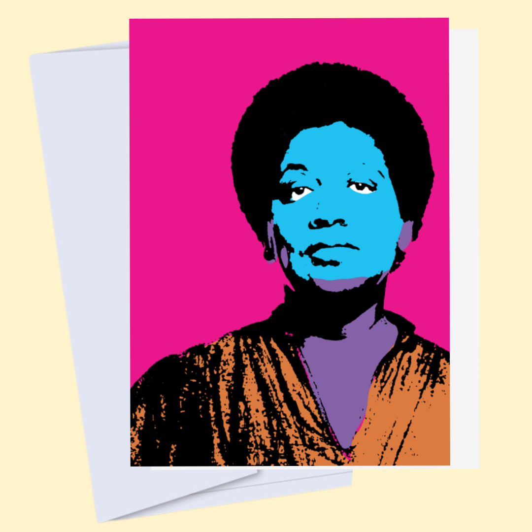 CheerNotes - Audre Lorde -Iconic Black Author Art Card, Book Lovers