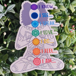Self Care Tribe - Chakra Women Transparent Sticker