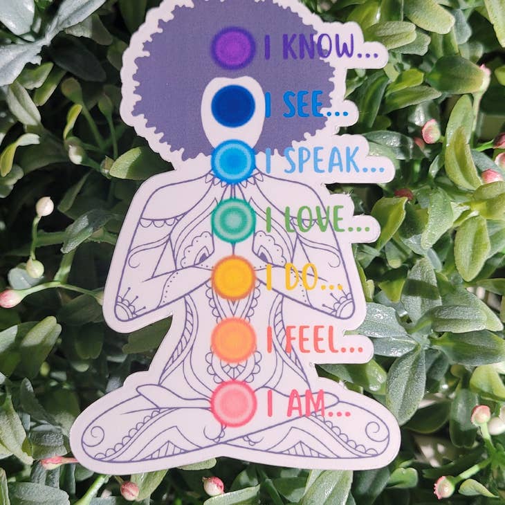 Self Care Tribe - Chakra Women Transparent Sticker