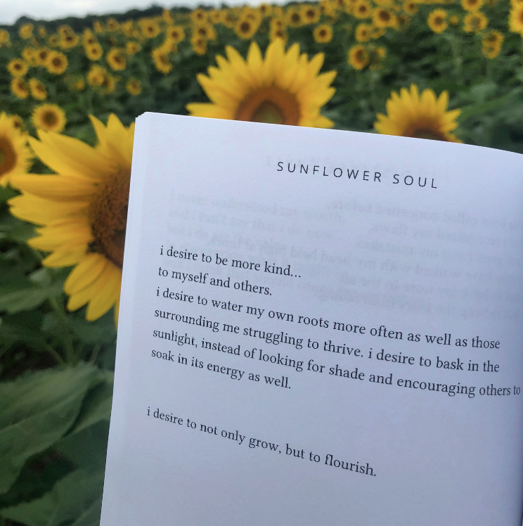 Fully Bloomed - "Sunflower Soul" Poetry Book