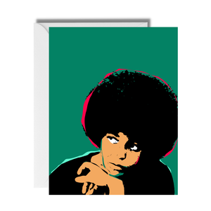 CheerNotes - Angela Davis Empowerment Quote Card | Black Author Activist
