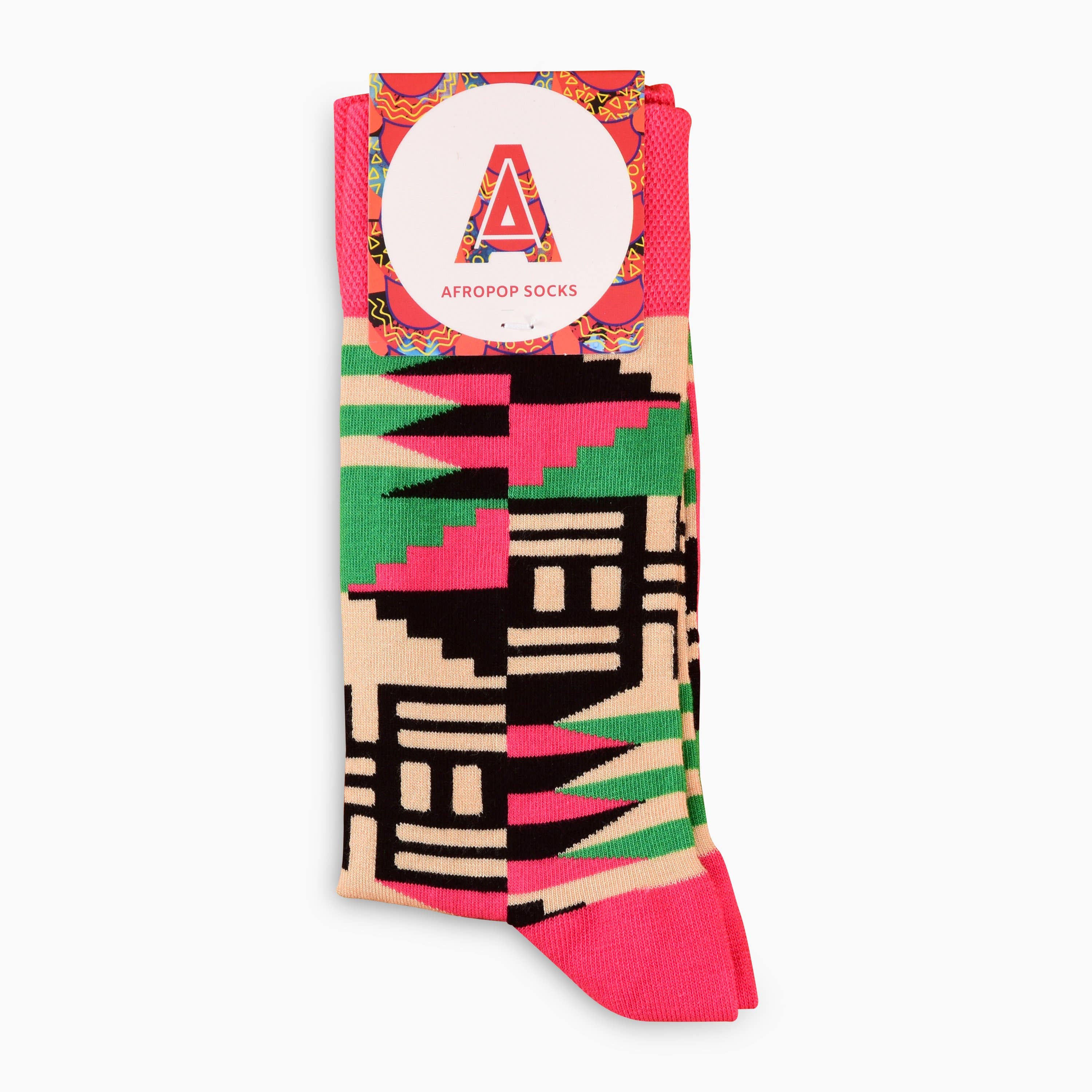 Afropop - Scholar Socks (Pink)