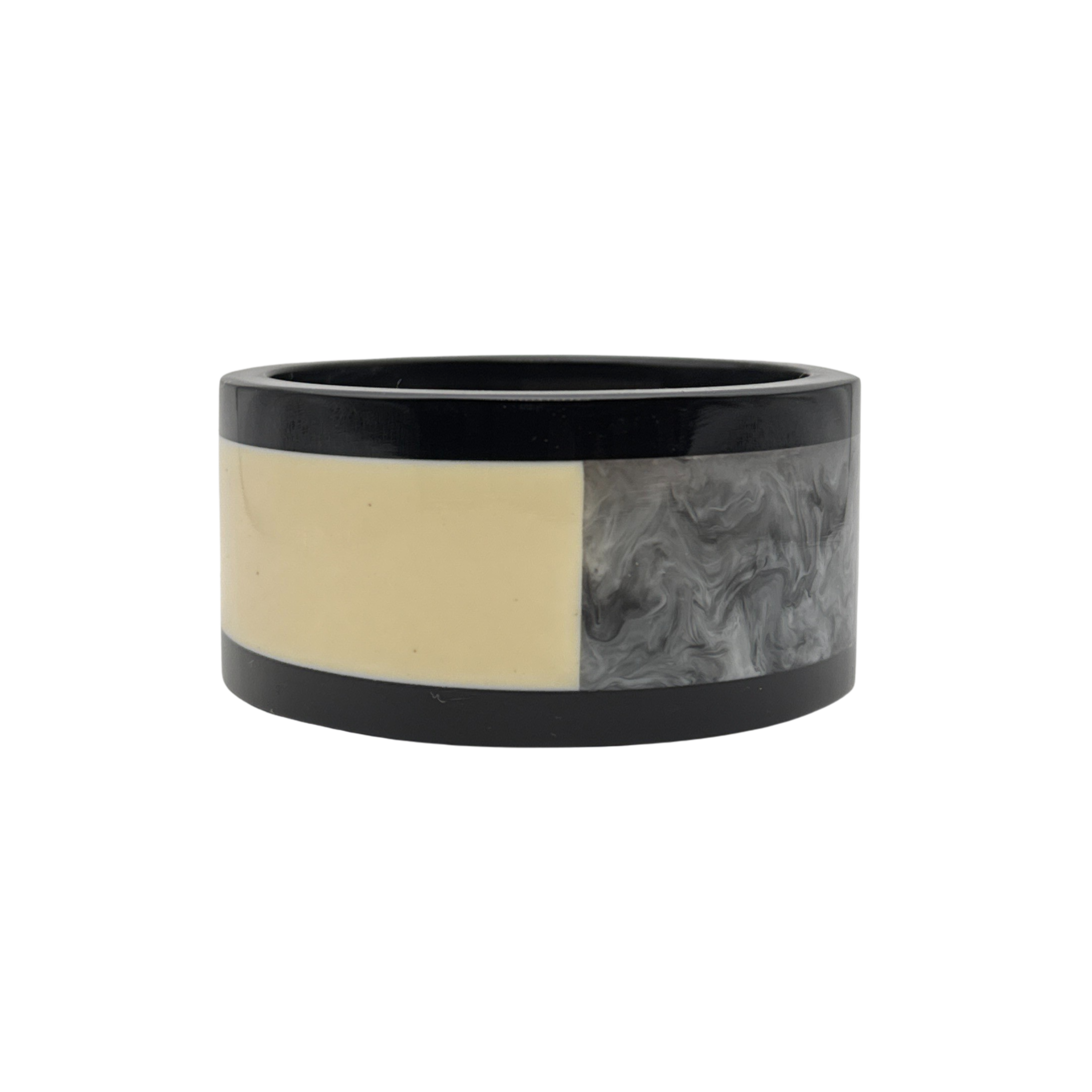 Treasure Jewelry - Multicolor Layered Resin Bangle Handmade Lucite Resin Bangle