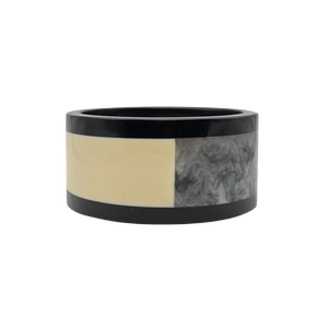 Treasure Jewelry - Multicolor Layered Resin Bangle Handmade Lucite Resin Bangle