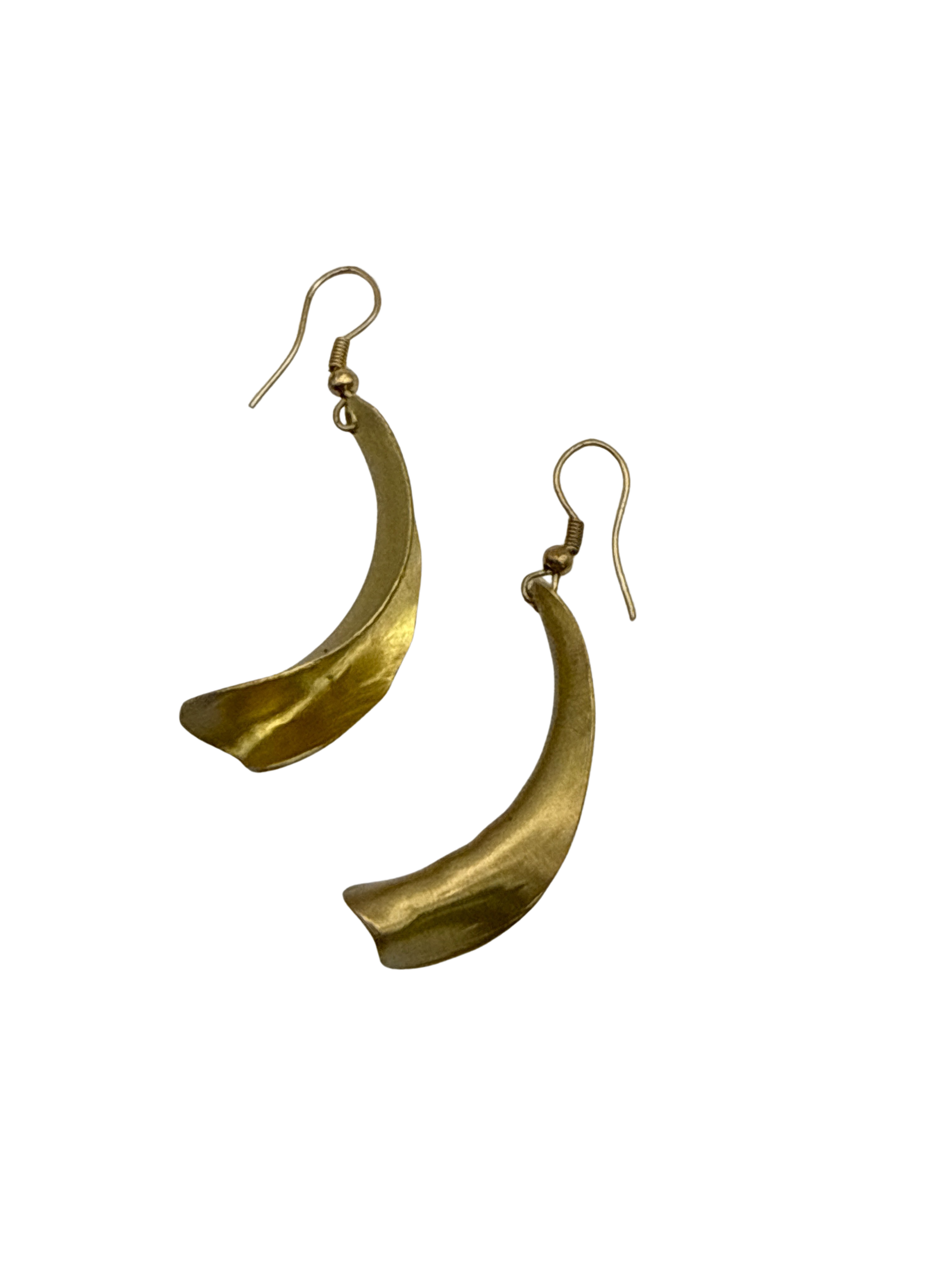 Treasure Jewelry - Handcrafted Hammered Brass Earring Set