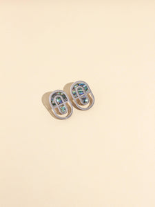 Moon-Seed - Devin No. 1 - Abalone Shell Statement Stud Earrings