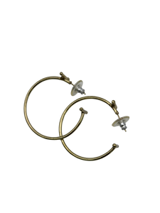 Treasure Jewelry - Handcrafted Hammered Brass Earring Set