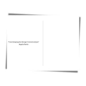 CheerNotes - Angela Davis Empowerment Quote Card | Black Author Activist
