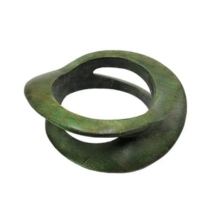 Treasure Jewelry - Carved Wooden Bangle African Jewelry