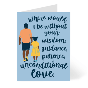 CheerNotes - Dad's Love - African American - Black Father's Day card
