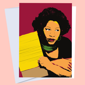 CheerNotes - Toni Morrison - Iconic Black Author Art Card, Book Lovers