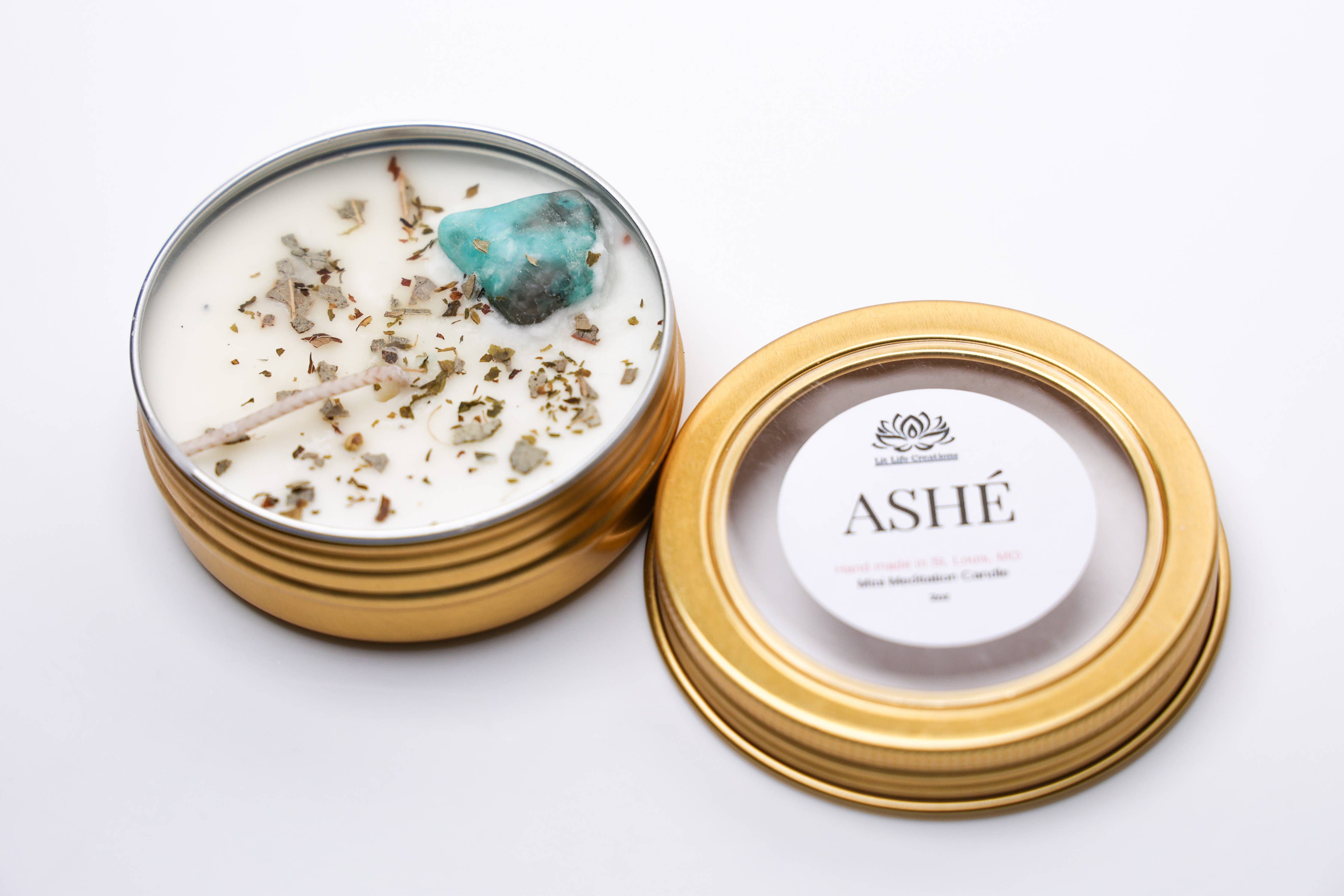 Lit Life Creations - Ashe Mini Meditation Candle 2oz