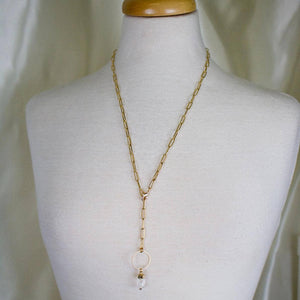 TISH jewelry - Harmony Clear Quartz Convertible Necklace