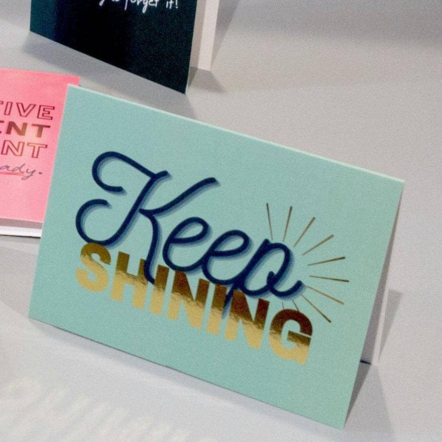 CheerNotes - Keep Shining - Motivational card