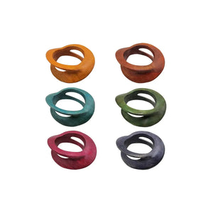 Treasure Jewelry - Carved Wooden Bangle African Jewelry