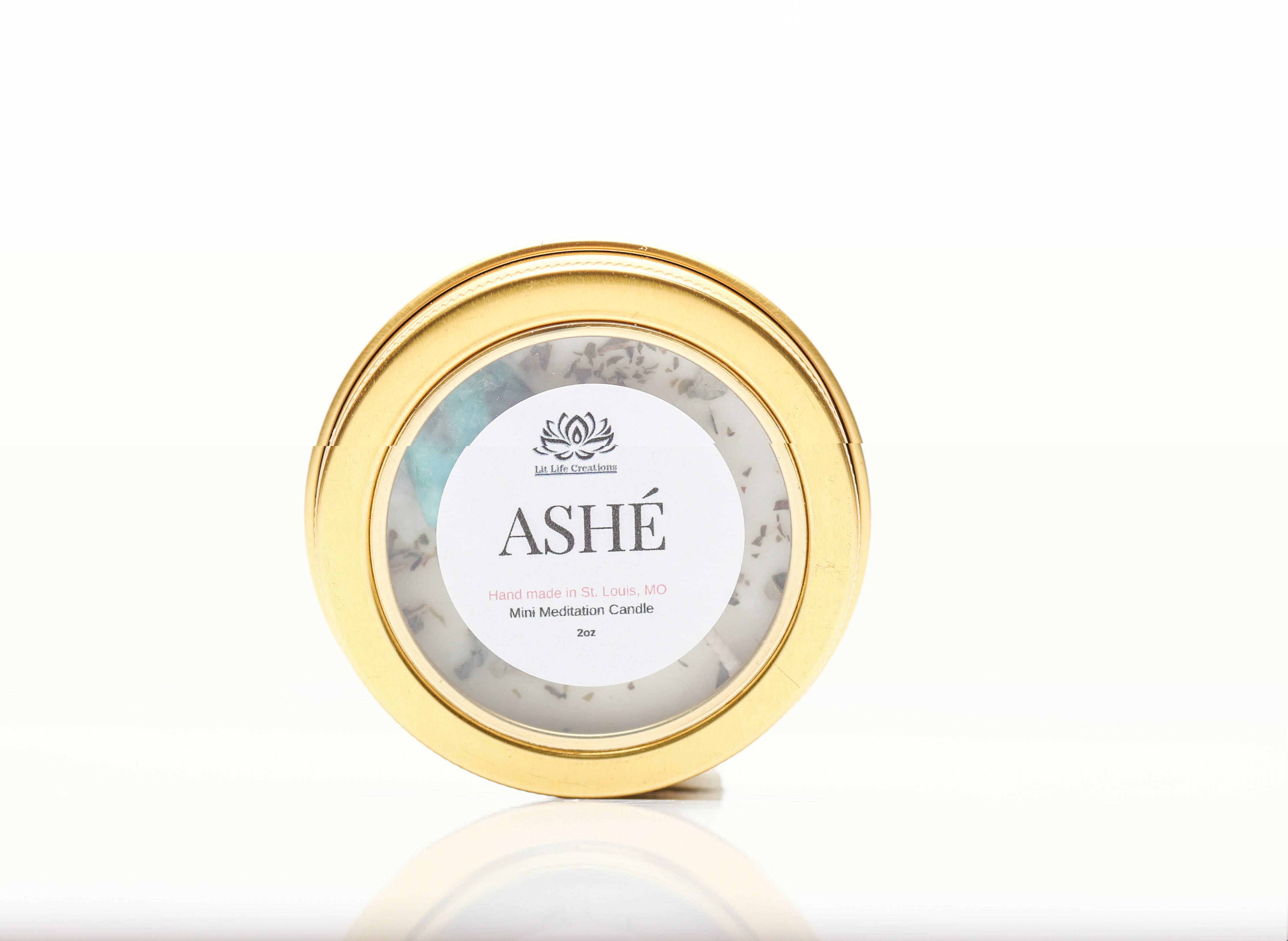 Lit Life Creations - Ashe Mini Meditation Candle 2oz
