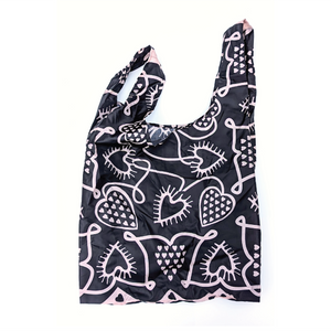 All Very Goods - Reusable Grocery Bag - Batik (Black and Tan)