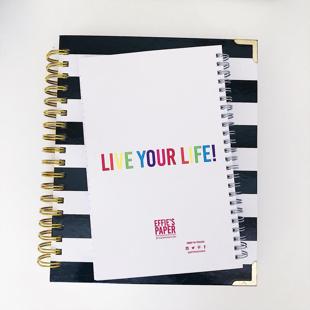 LIVE LIFE :: Spiral Notebook