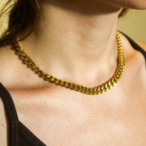 Fran's Hause - Abby Chunky Link Necklace - Gold Necklace