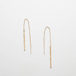 Admiral Row - Gold Bar Threader Earrings